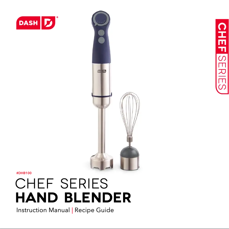 Page n°1 - Manuel utilisateur Dash Chef Series Hand DHB100GBMN06