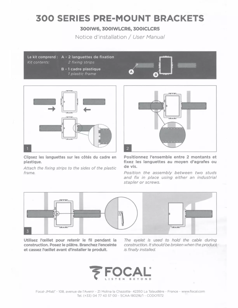 Página 1 del manual Manual de usuario Focal 3001W6