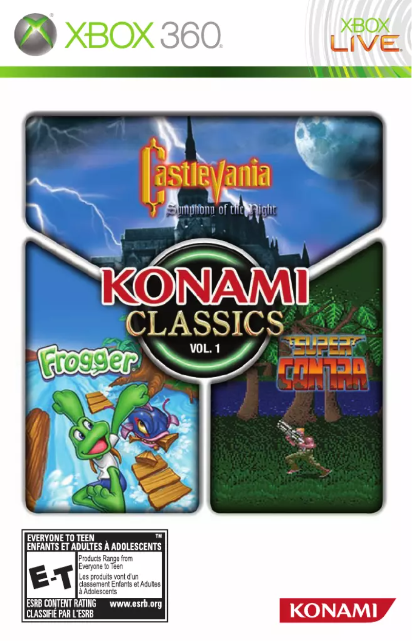 Image de la première page du manuel de l'appareil Classics: Volume 1 (Xbox 360)