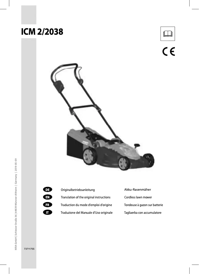 Page 1 de la notice Manuel utilisateur IKRA ICM 2/2038
