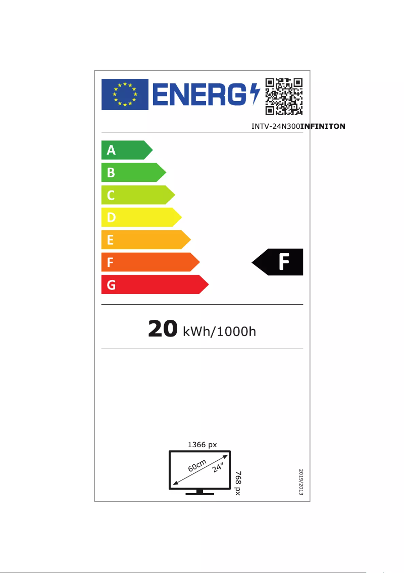 Page 1 de la notice Manuel utilisateur Infiniton INTV-24N300