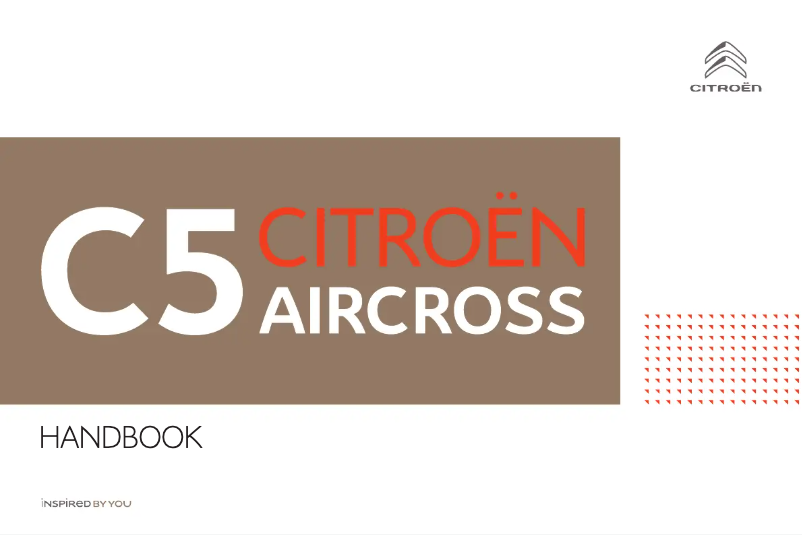 Page 1 de la notice Manuel utilisateur Citroën C5 Aircross (2018)