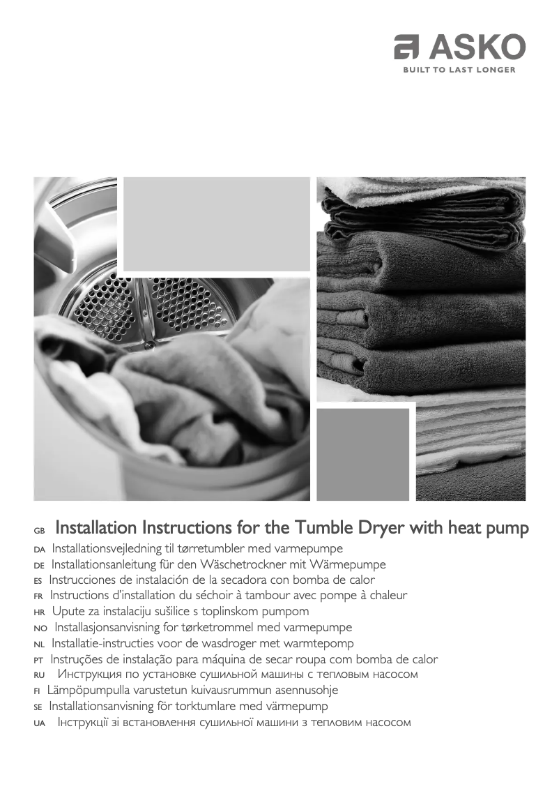 Página 1 del manual Manual de usuario Asko T857HPW