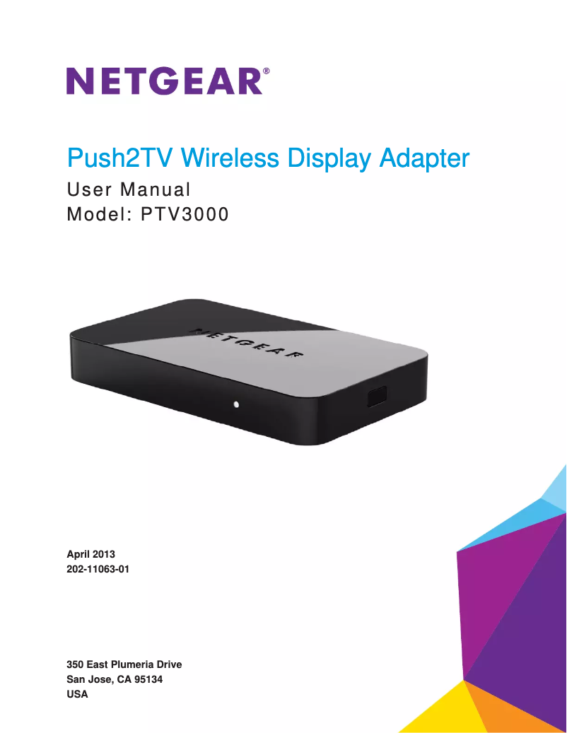 Página 1 del manual Manual de usuario Netgear PTV3000