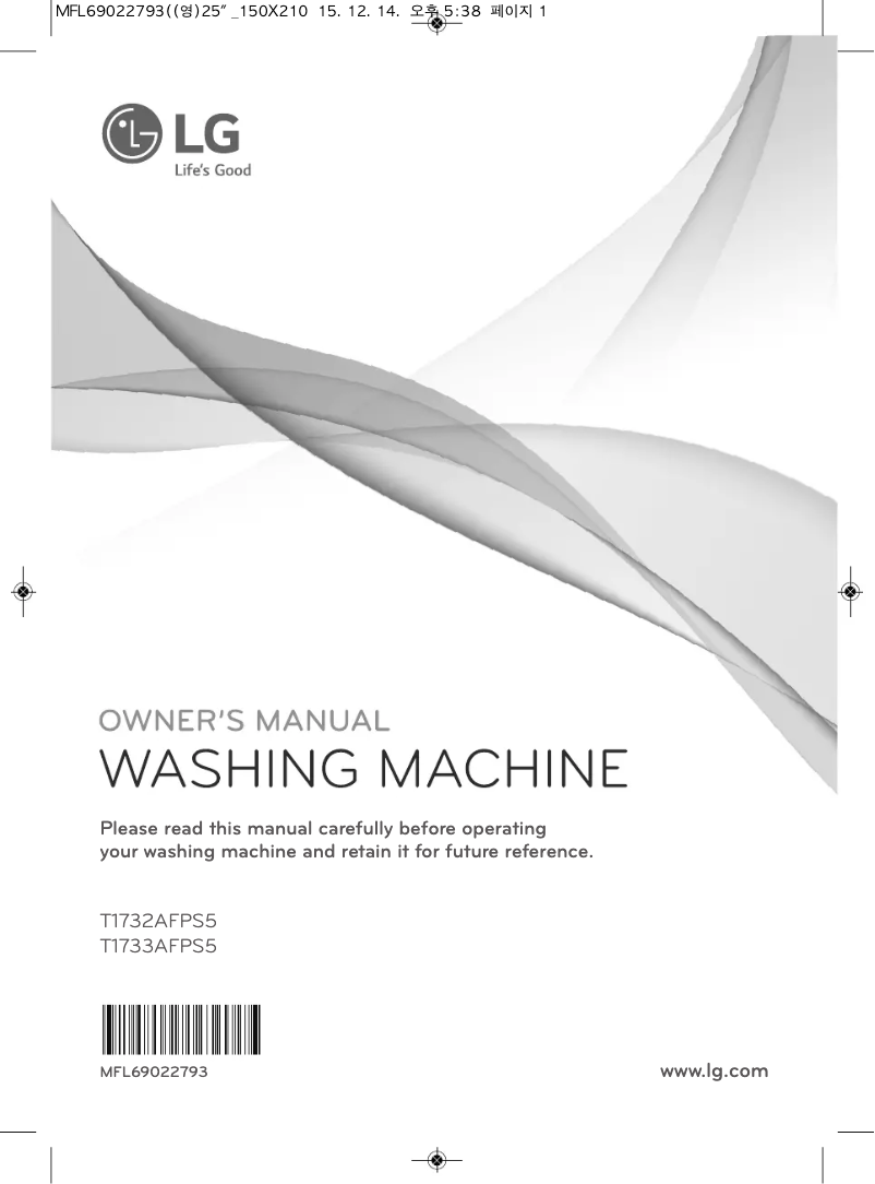 Page n°1 - Manuel utilisateur LG T1732AFPS5