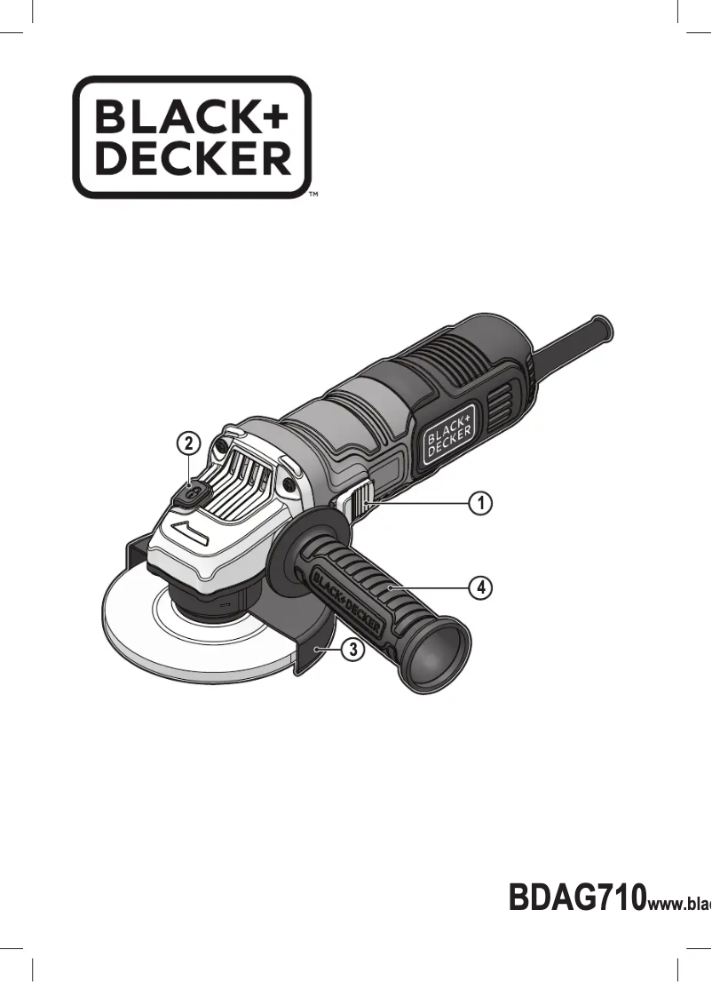 Page n°1 - Manuel utilisateur Black & Decker BDAG710