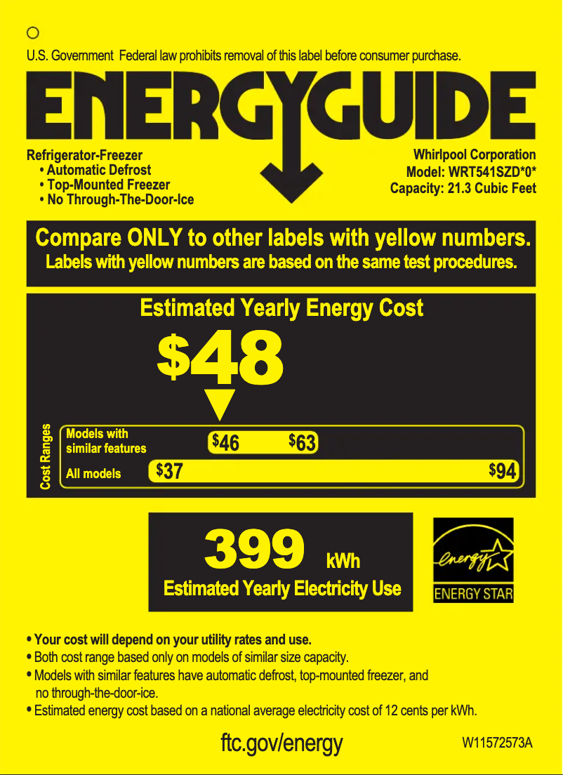 Image de la première page du manuel de l'appareil WRT541SZHV