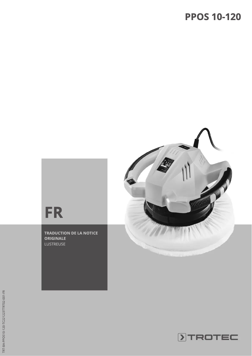 Page 1 de la notice Manuel utilisateur Trotec PPOS 10-120