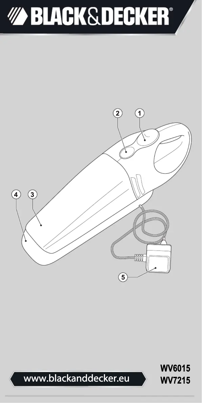 Page n°1 - Manuel utilisateur Black & Decker WV7215