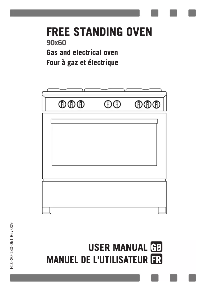 Page 1 de la notice Manuel utilisateur Candy CCGM9025PX/E