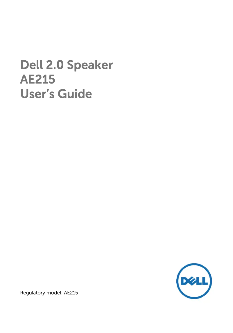 Page 1 de la notice Manuel utilisateur Dell AE215