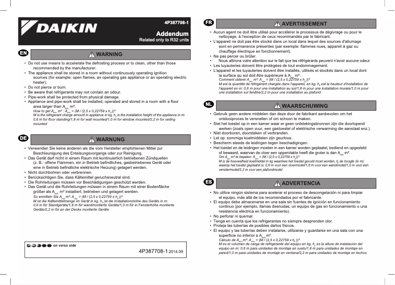 Página 1 del manual Guía de instalación Daikin FTXM42K3V1B