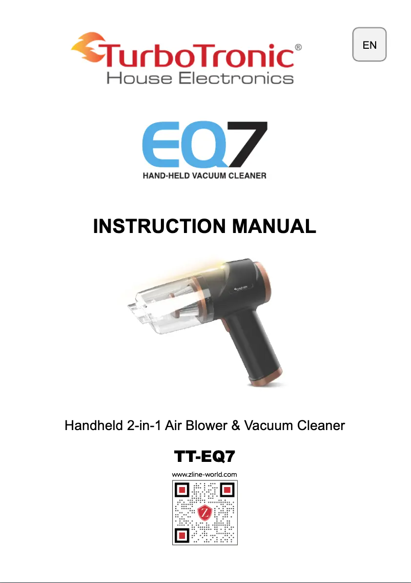Image de la première page du manuel de l'appareil TT-EQ7