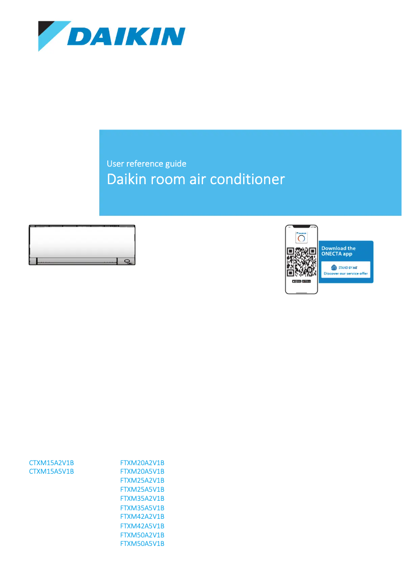 Image de la première page du manuel de l'appareil CTXM15A5V1B