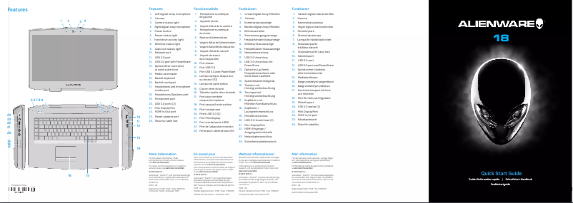 Página 1 del manual Manual de usuario Alienware 18