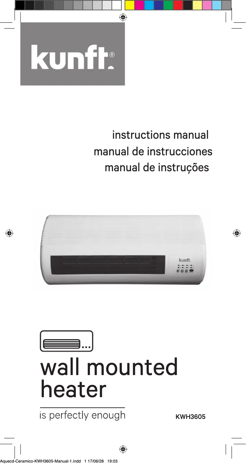 Page 1 de la notice Manuel utilisateur Kunft KWH3605