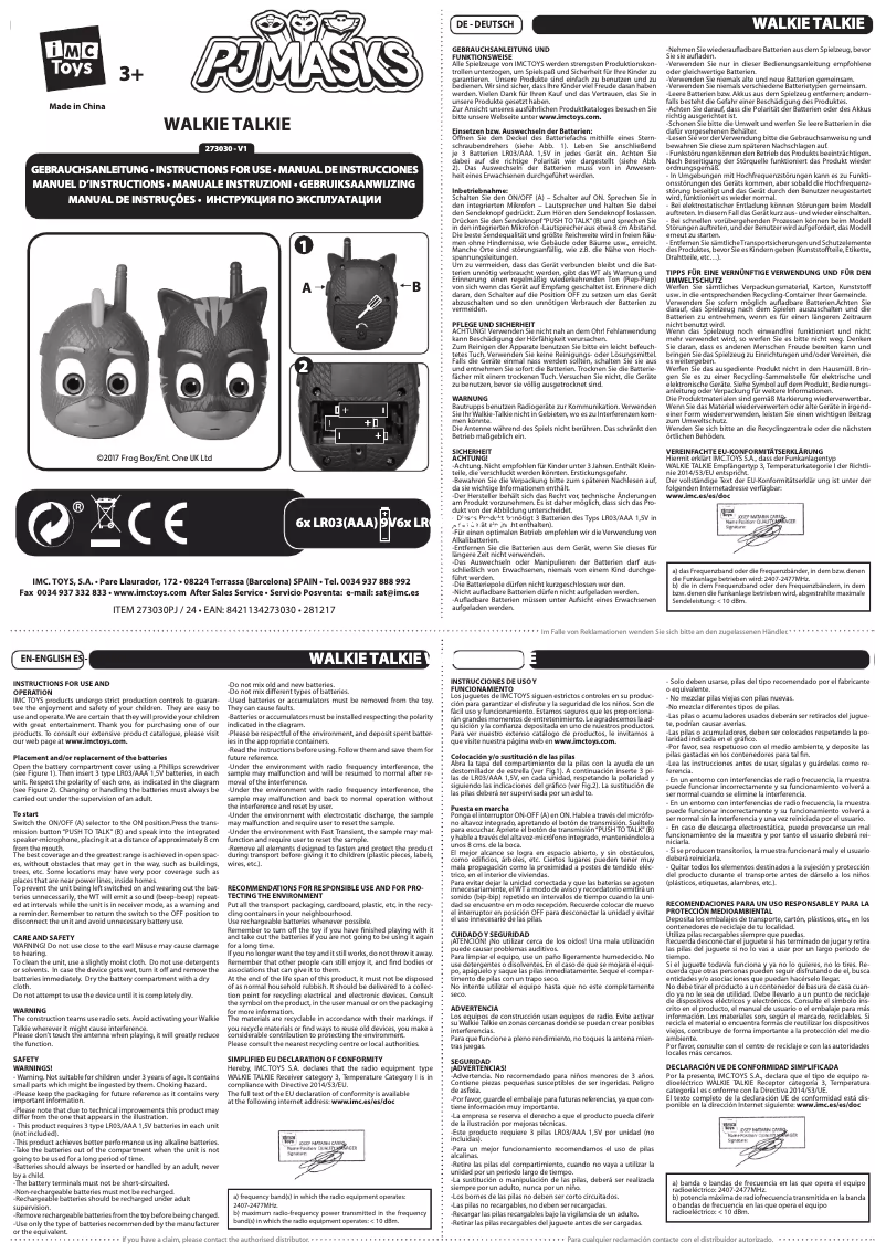 Página 1 del manual Manual de usuario IMC Toys 273030