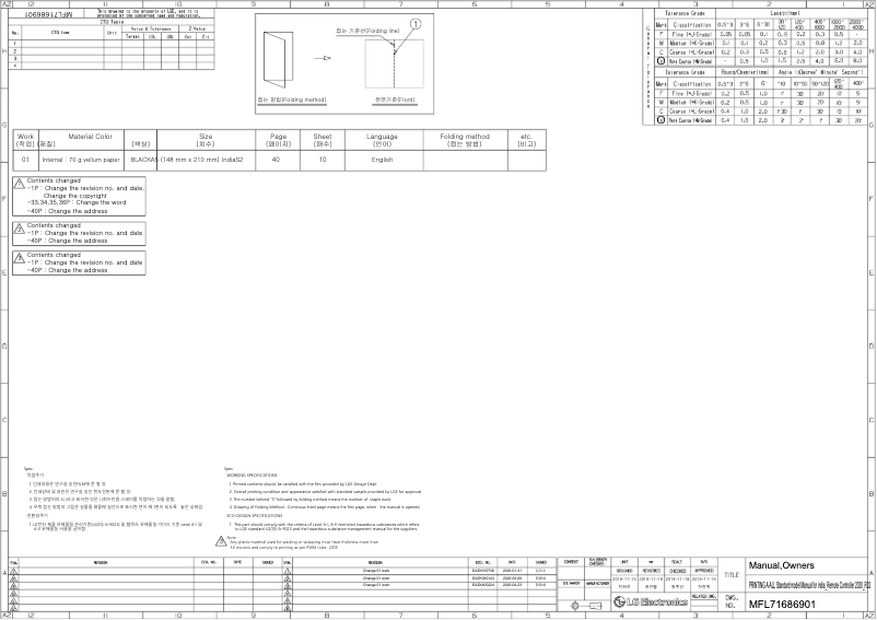 Page n°1 - Manuel utilisateur LG MSNQ24HNXA