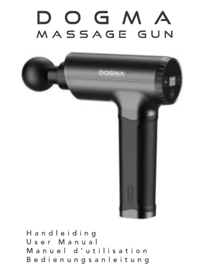 Image de la première page du manuel de l'appareil Massage Gun