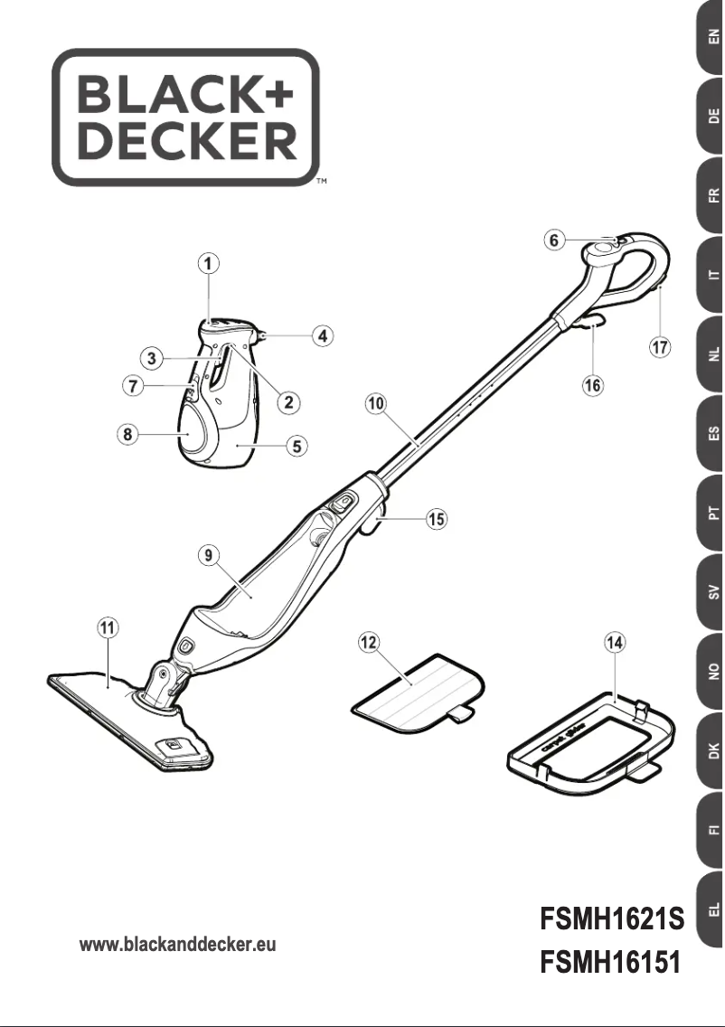 Página 1 del manual Manual de usuario Black & Decker FSMH16151