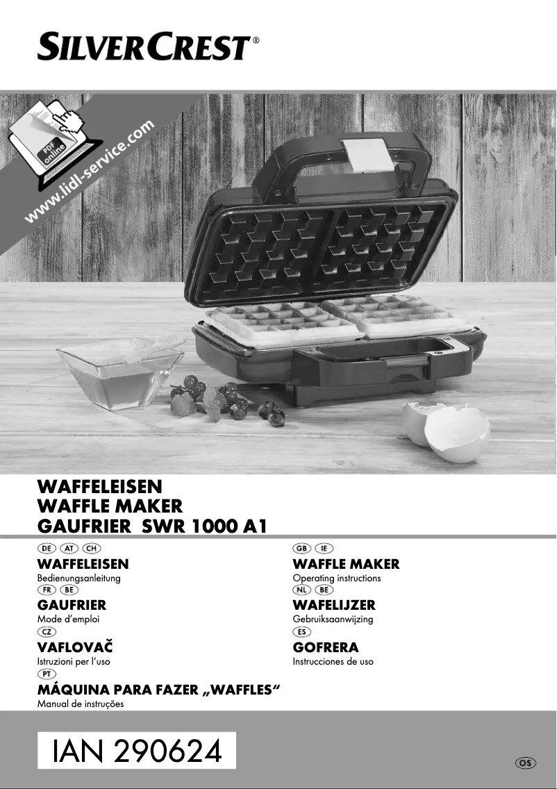 Image de la première page du manuel de l'appareil SWEK 800 A1