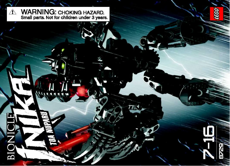 Page 1 de la notice Manuel utilisateur Lego Bionicle 8729