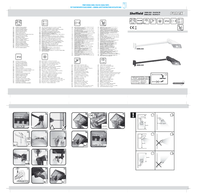 Page 1 de la notice Manuel utilisateur Smartwares 10.010.70