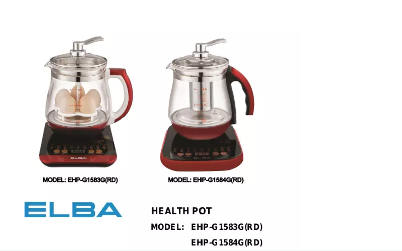 Page 1 de la notice Manuel utilisateur Elba EHP-G1584G(RD)