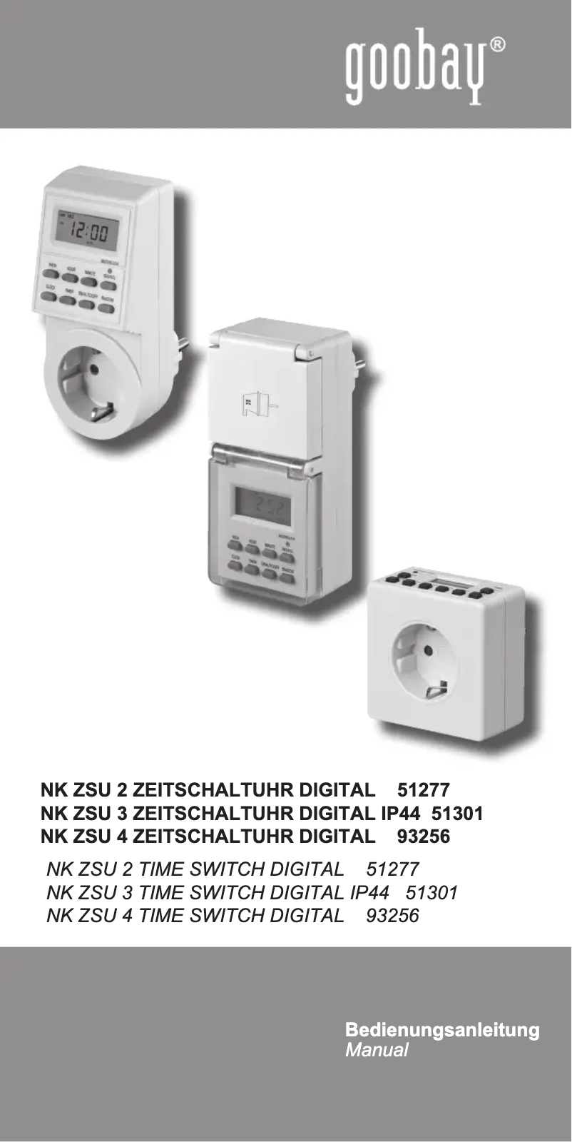 First page image of the manual for 301876