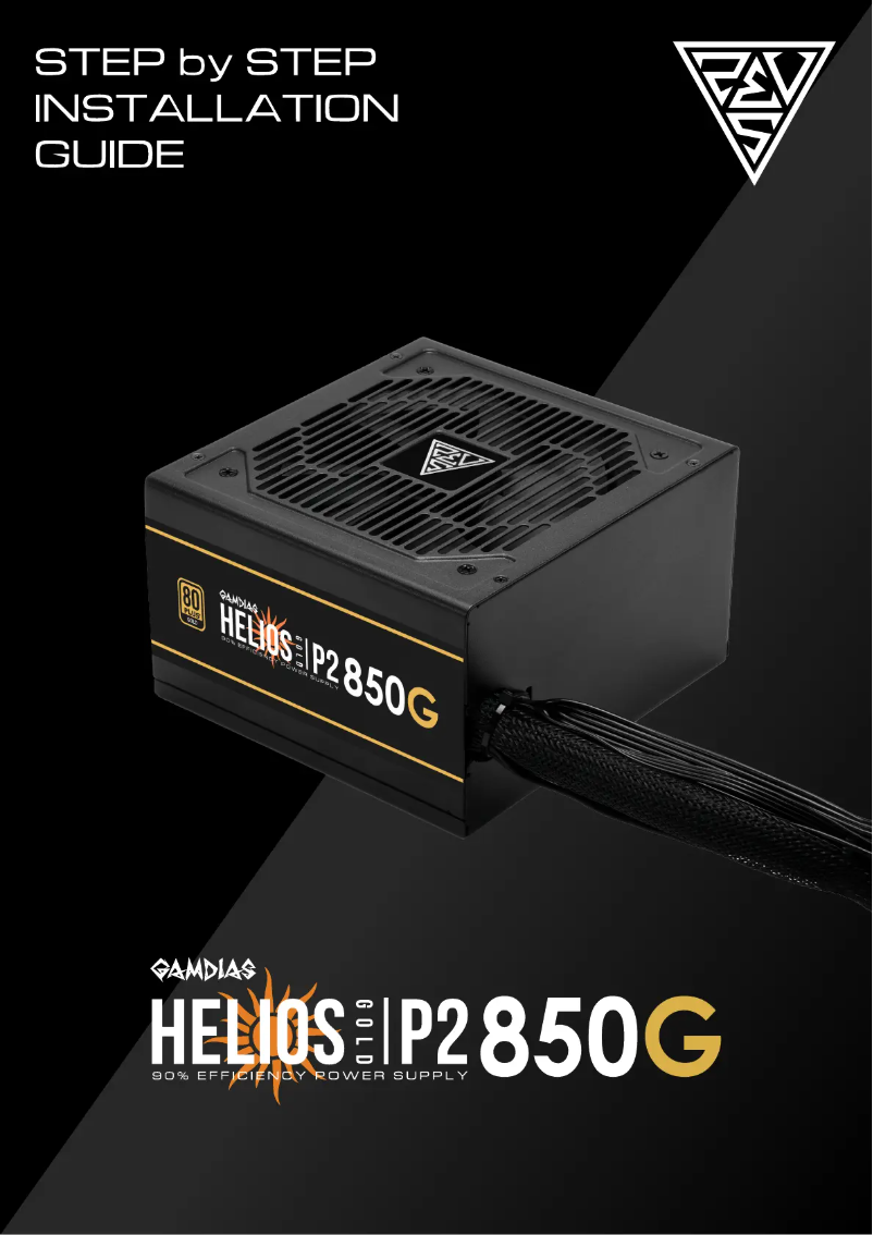 Page 1 de la notice Manuel utilisateur Gamdias Helios P2-850G