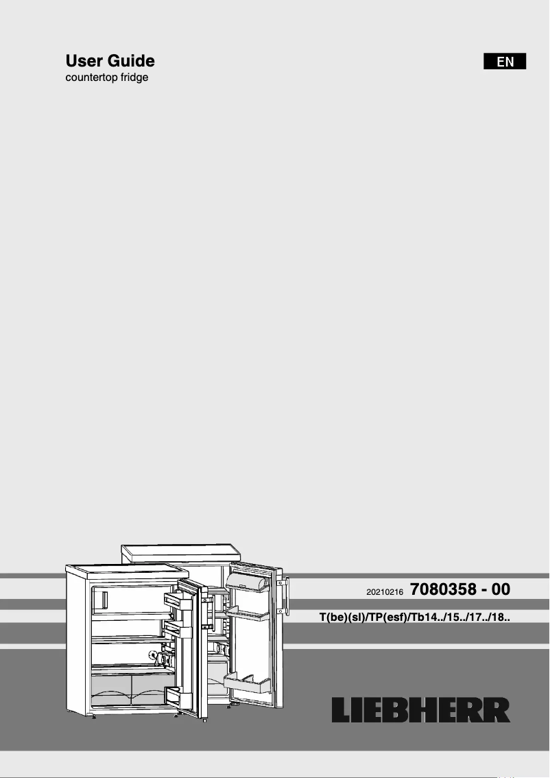 Page 1 of the manual User Manual Liebherr T 1400