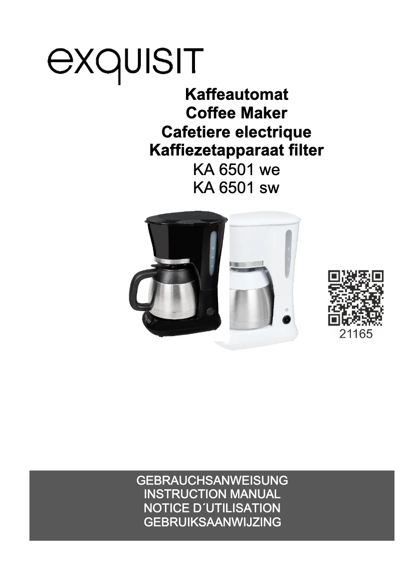 Image de la première page du manuel de l'appareil KA 6501 we