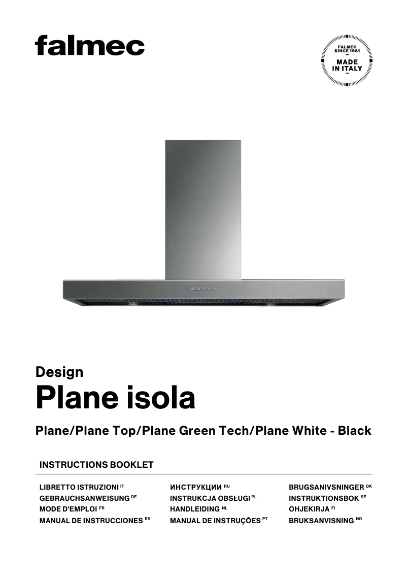 Image de la première page du manuel de l'appareil Plane