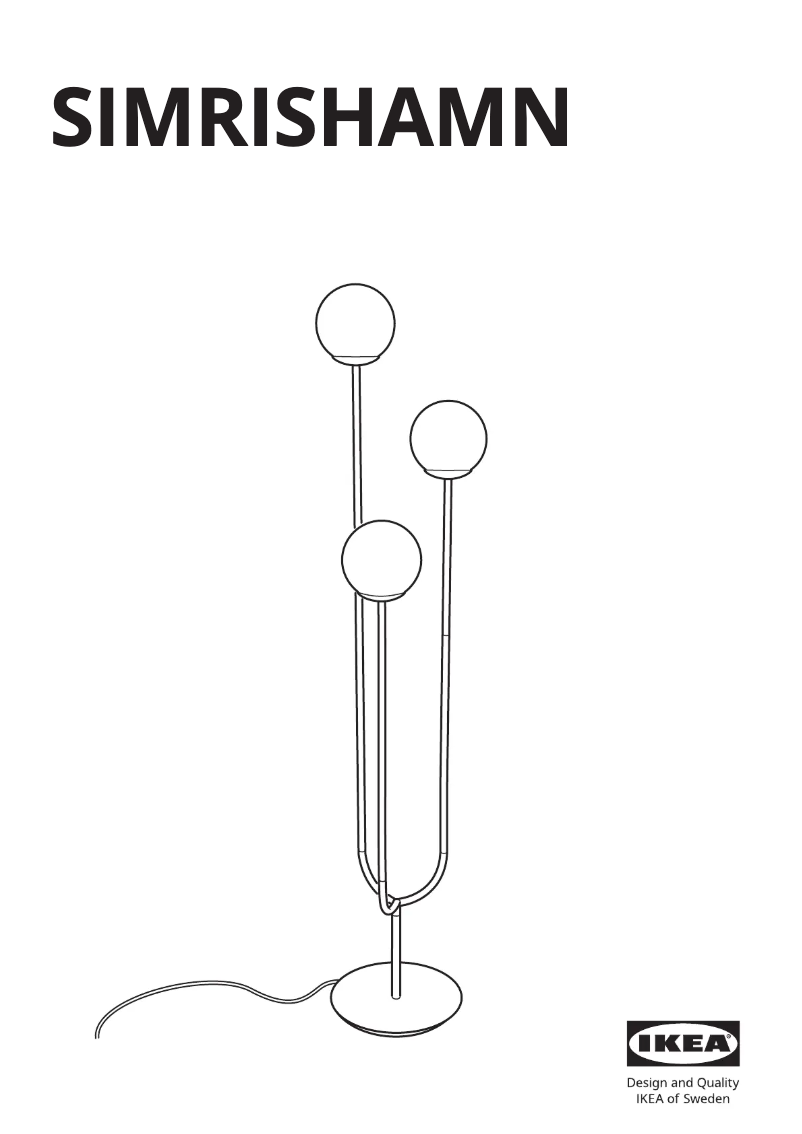 Page 1 de la notice Manuel utilisateur Ikea SIMRISHAMN 504.377.73