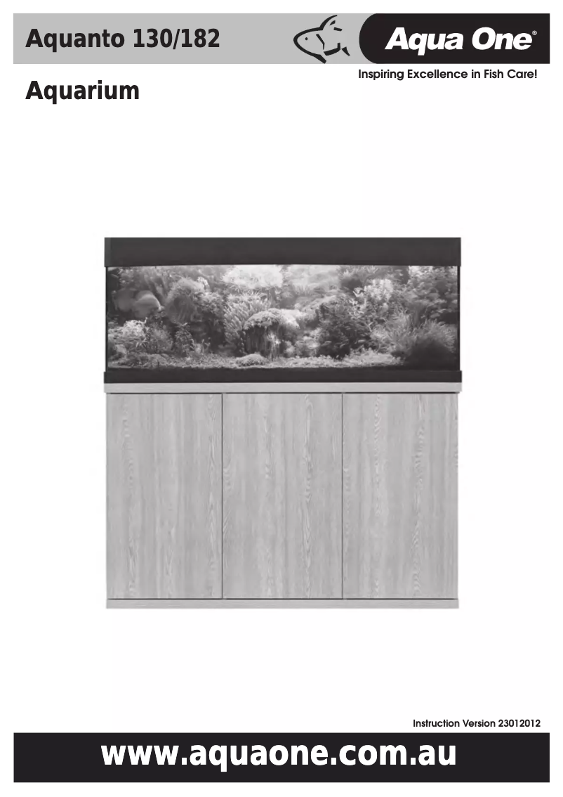 Image de la première page du manuel de l'appareil Aquanto 182