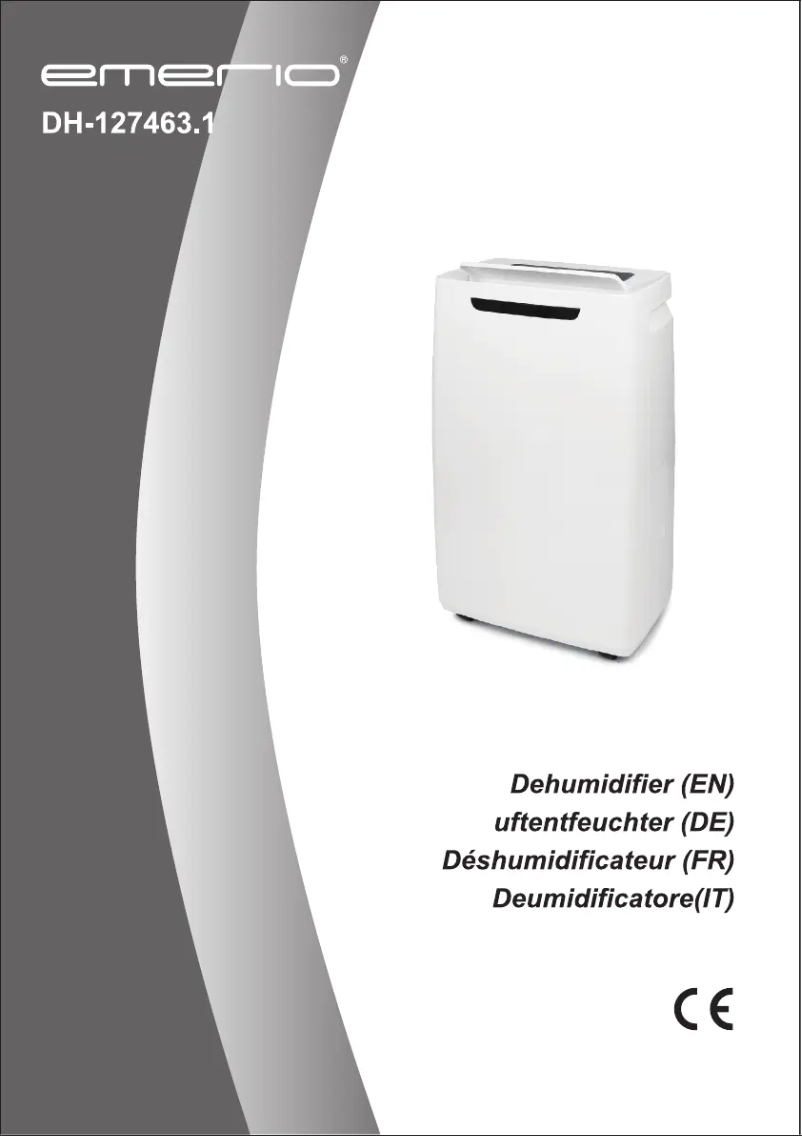 Page n°1 - Manuel utilisateur Emerio DH-127463.1