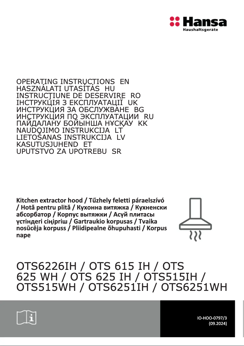 Page n°1 - Manuel utilisateur Hansa OTS6251IH