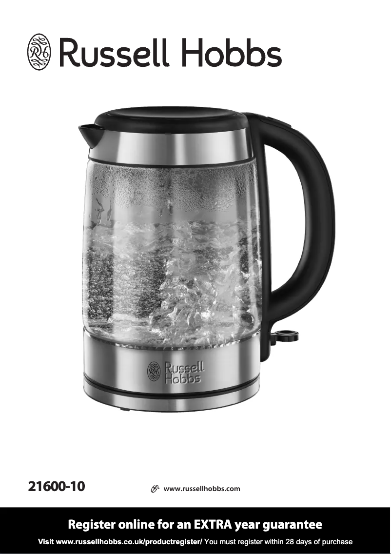 Página 1 del manual Manual de usuario Russell Hobbs Illuminating Glass 21600-10