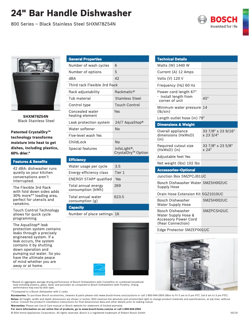 Image de la première page du manuel de l'appareil SHXM78Z54N