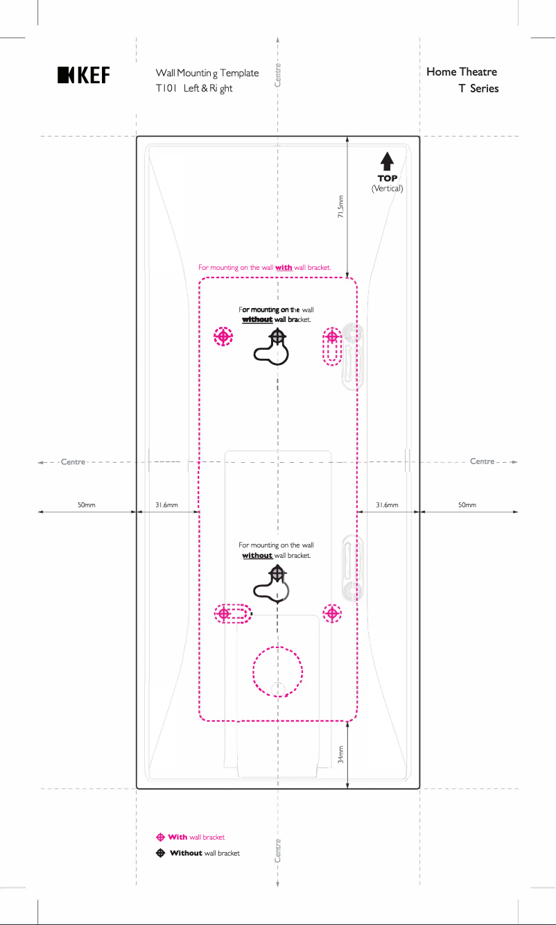 Page 1 de la notice Guide d'installation KEF T305