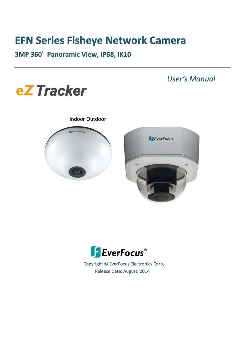 Page n°1 - Manuel utilisateur EverFocus EFN3321