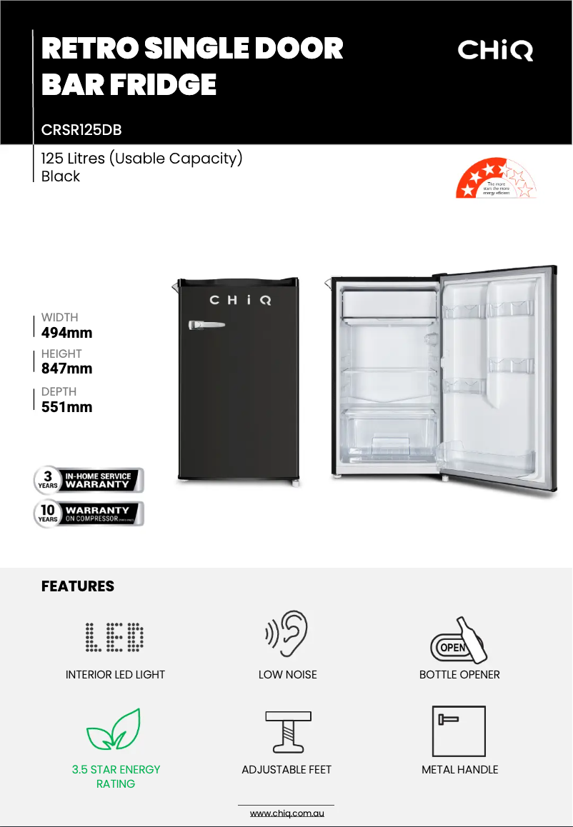 Image de la première page du manuel de l'appareil CRSR125DB