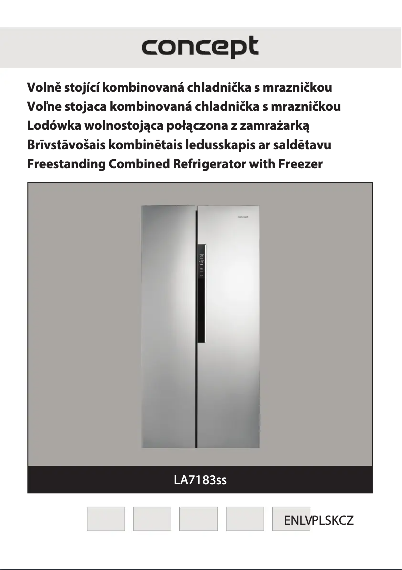 Page 1 de la notice Manuel utilisateur Concept LA7183SS