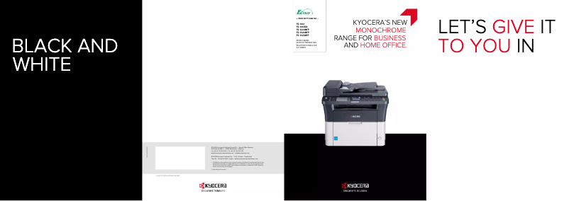 Page 1 de la notice Brochure Kyocera FS FS-1325MFP