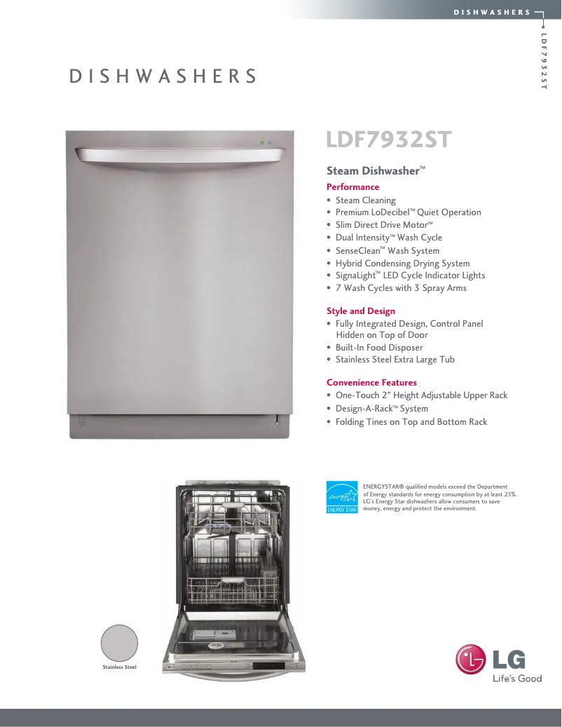 Imagen de la primera página del manual del dispositivo LDF7932ST