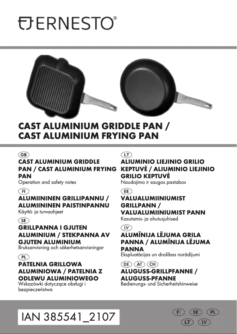 Image de la première page du manuel de l'appareil HG03506A