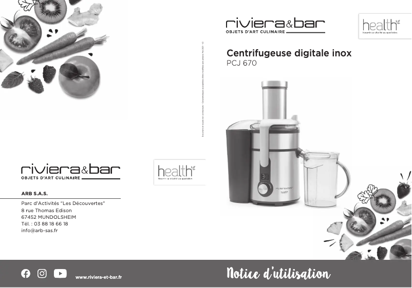 Image de la première page du manuel de l'appareil PCJ670