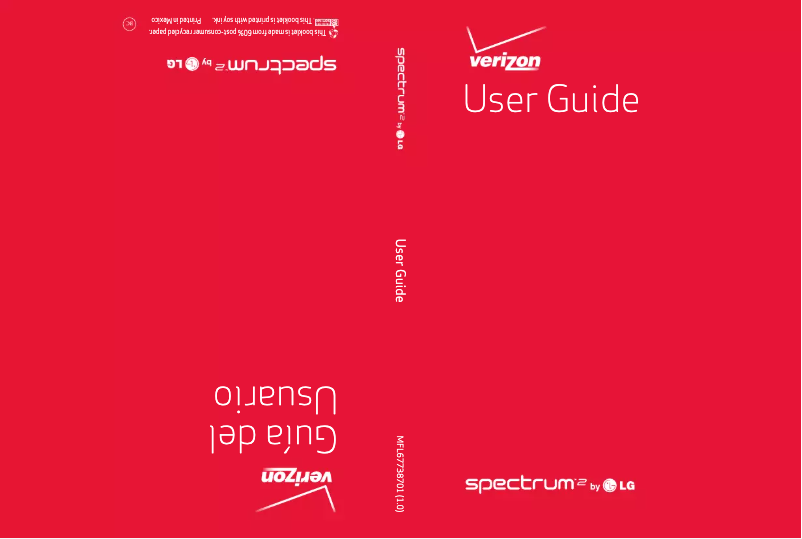 Image de la première page du manuel de l'appareil Spectrum 2