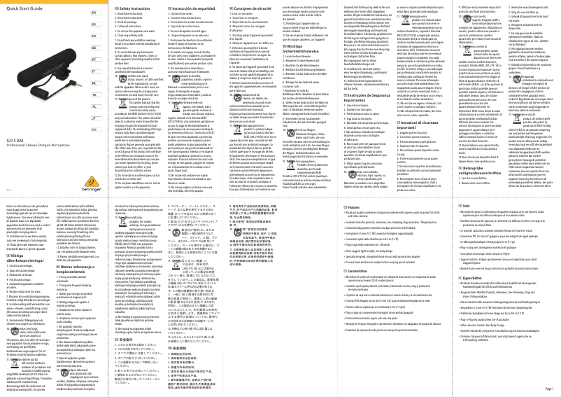 Image de la première page du manuel de l'appareil Go Cam