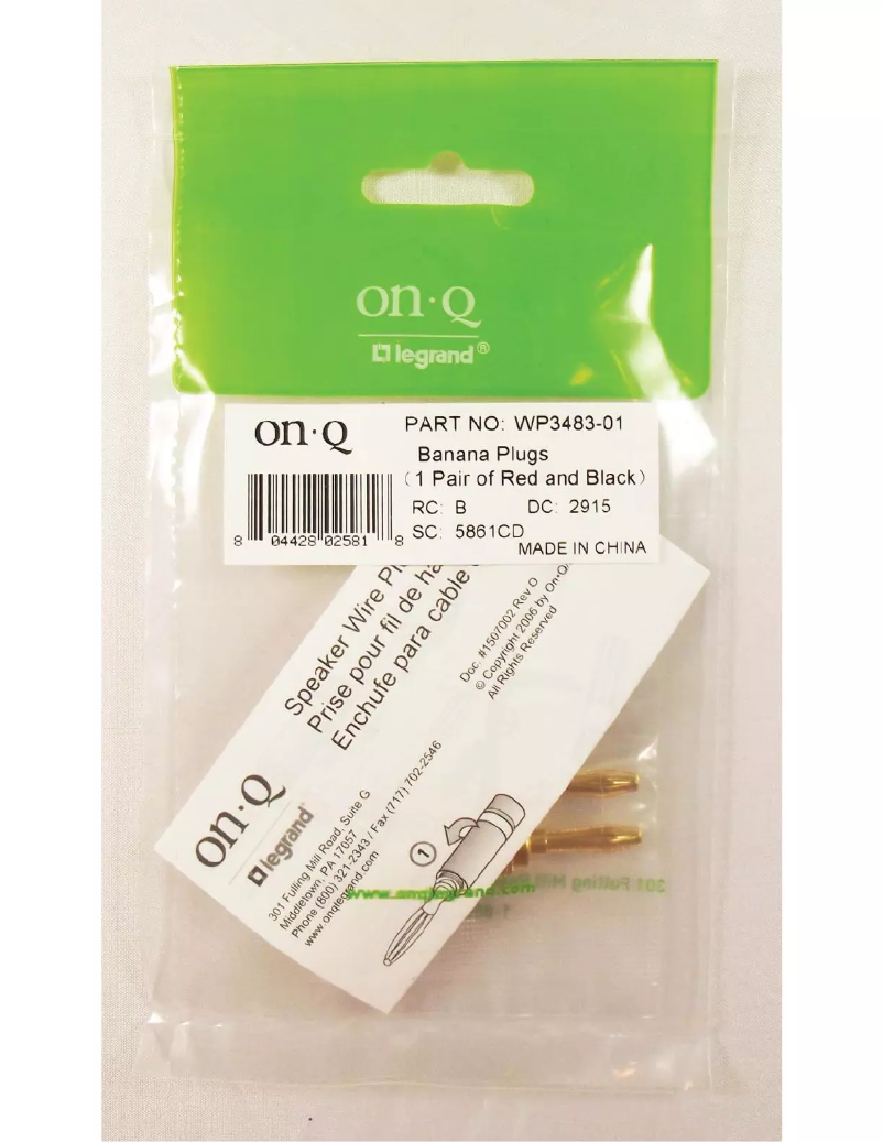 Page 1 de la notice Manuel utilisateur On-Q WP348301